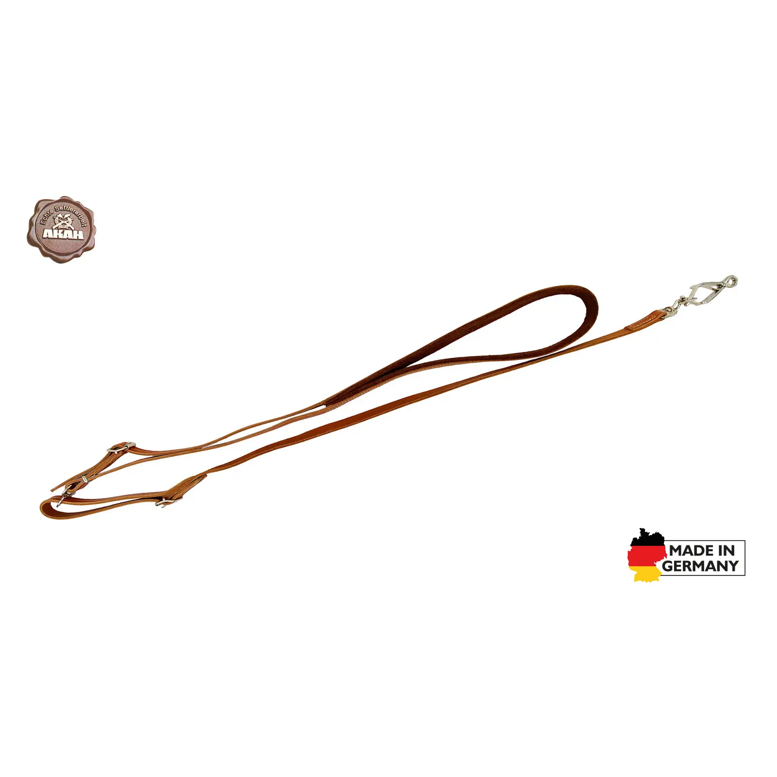 Laisse pour chien en cuir clair avec rembourrage en yak Akah Sling