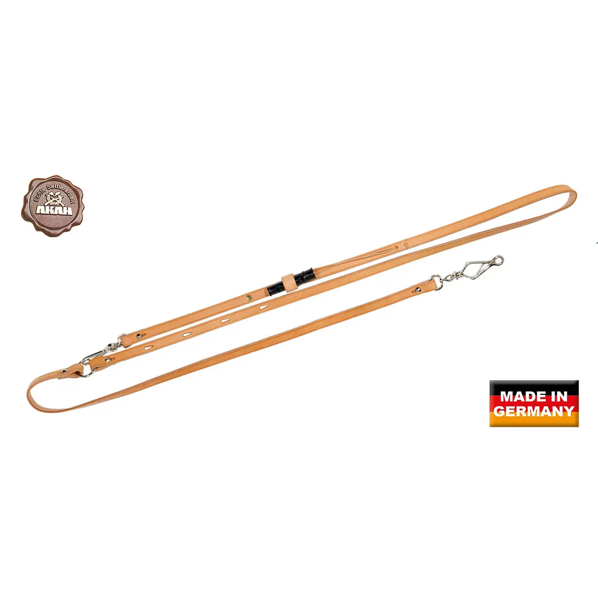Laisse pour chien en cuir avec sifflet Akah