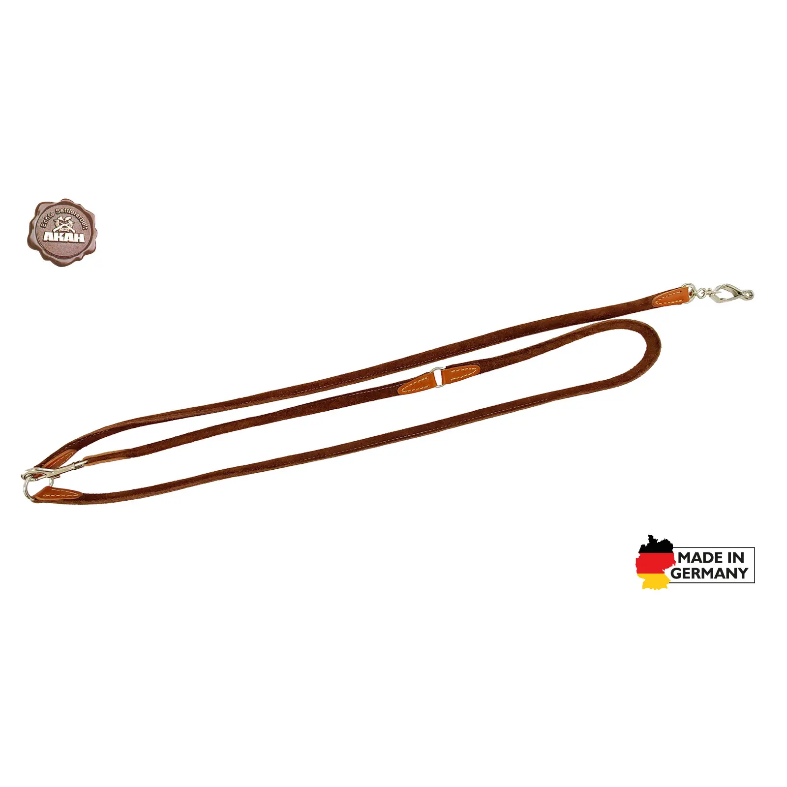 Laisse pour chien en cuir de yake avec velour Akah Sling