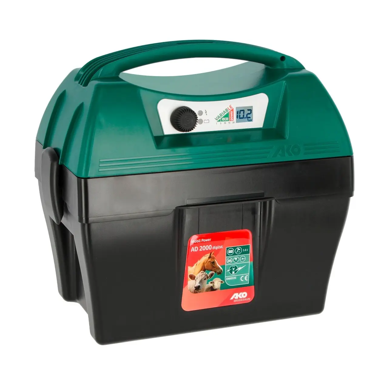 Ako Vert Battery-Powered Electric Fence Generator Mobil Power Ad 2000 12 V