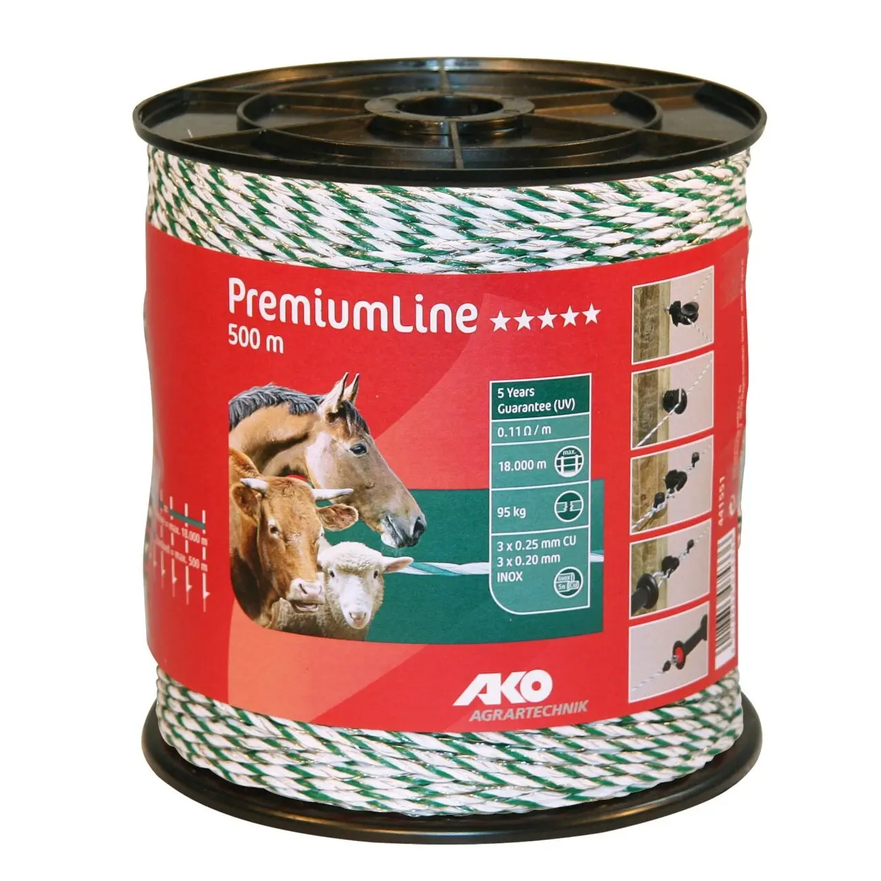 Ako Blanc Cord For Electric Fence Premium Line