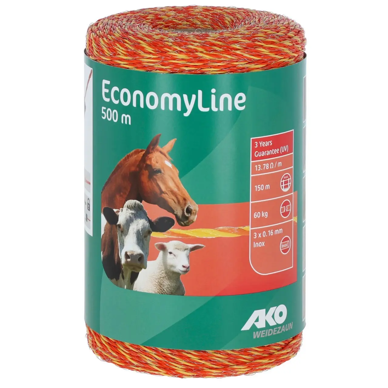 Ako Jaune Cord For Electric Fence Economy Line
