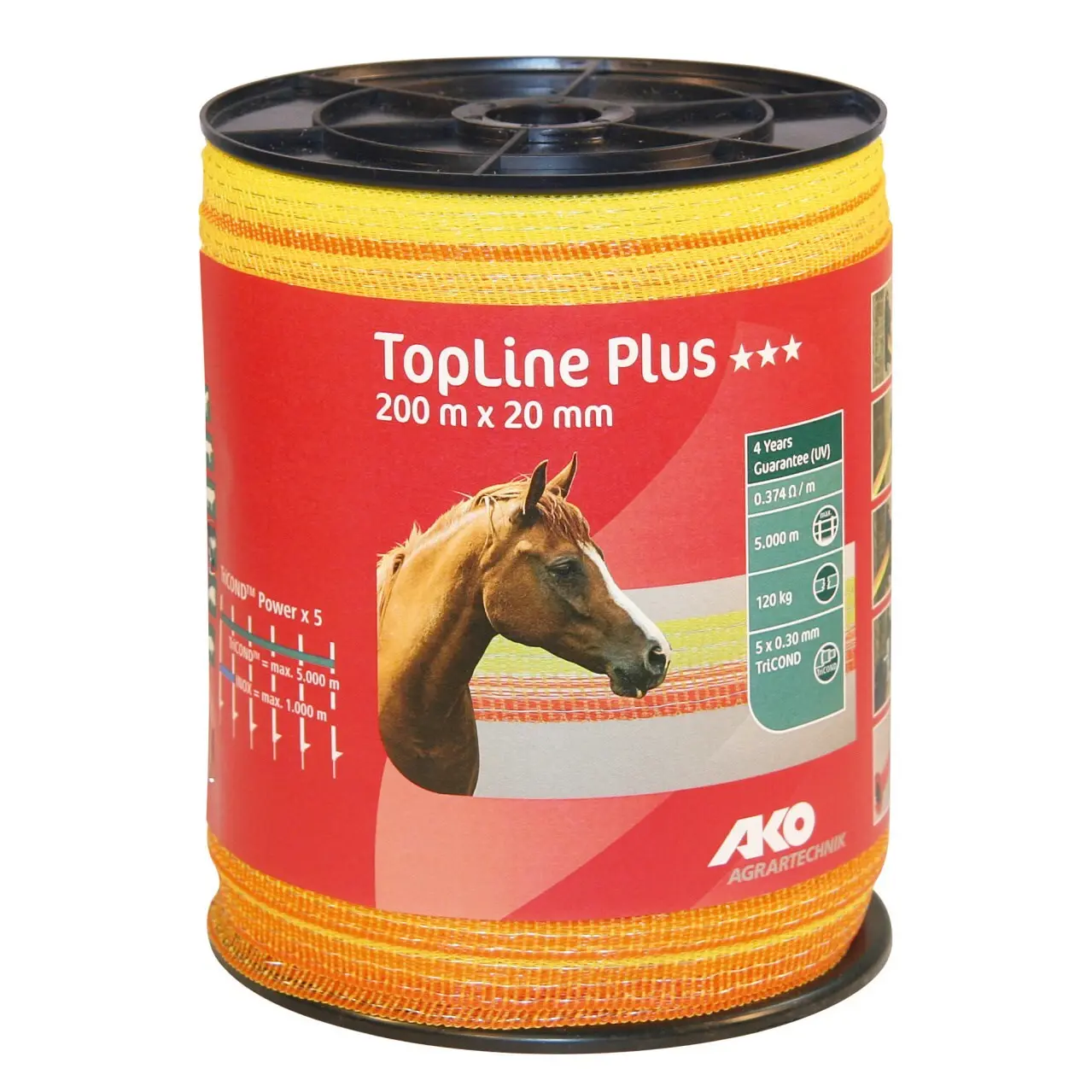 Ako Jaune Fence Tape Topline Plus