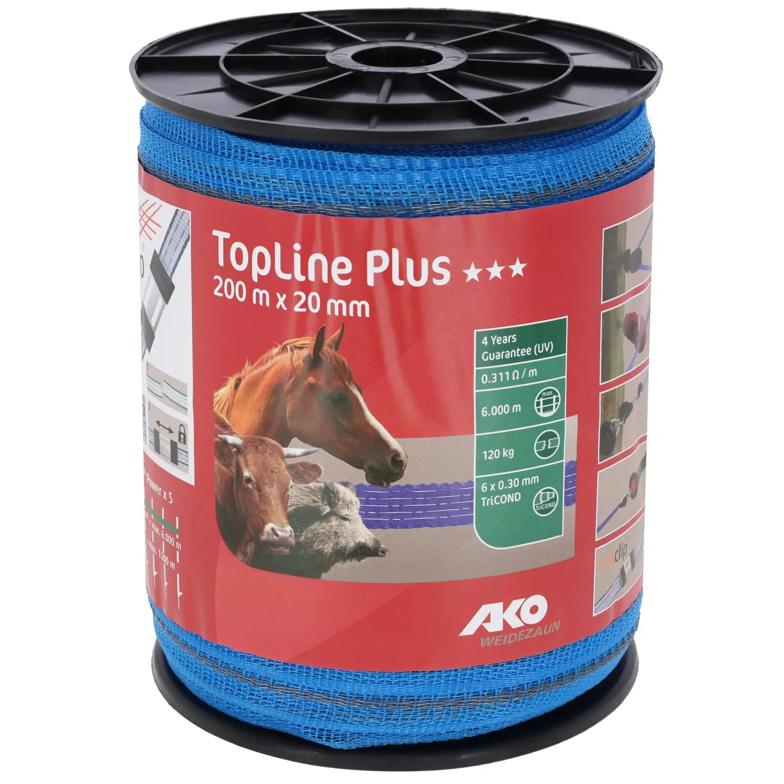 Ako Bleu Fence Tape Topline Plus