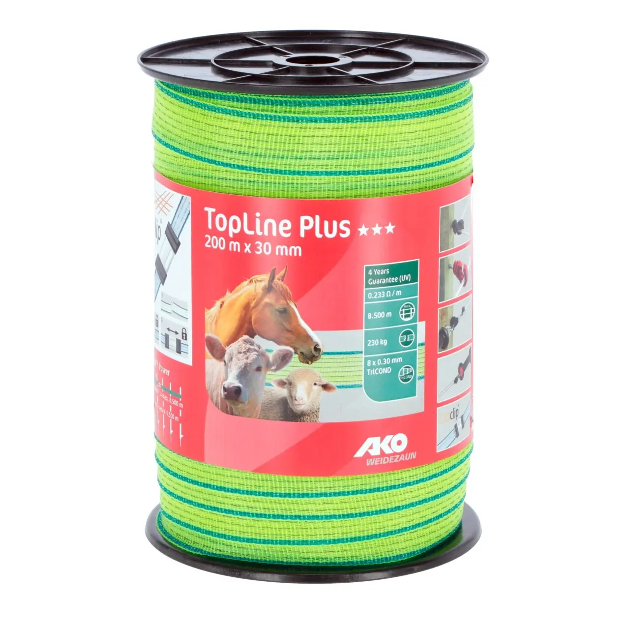 Ako Jaune Fence Tape Topline Plus