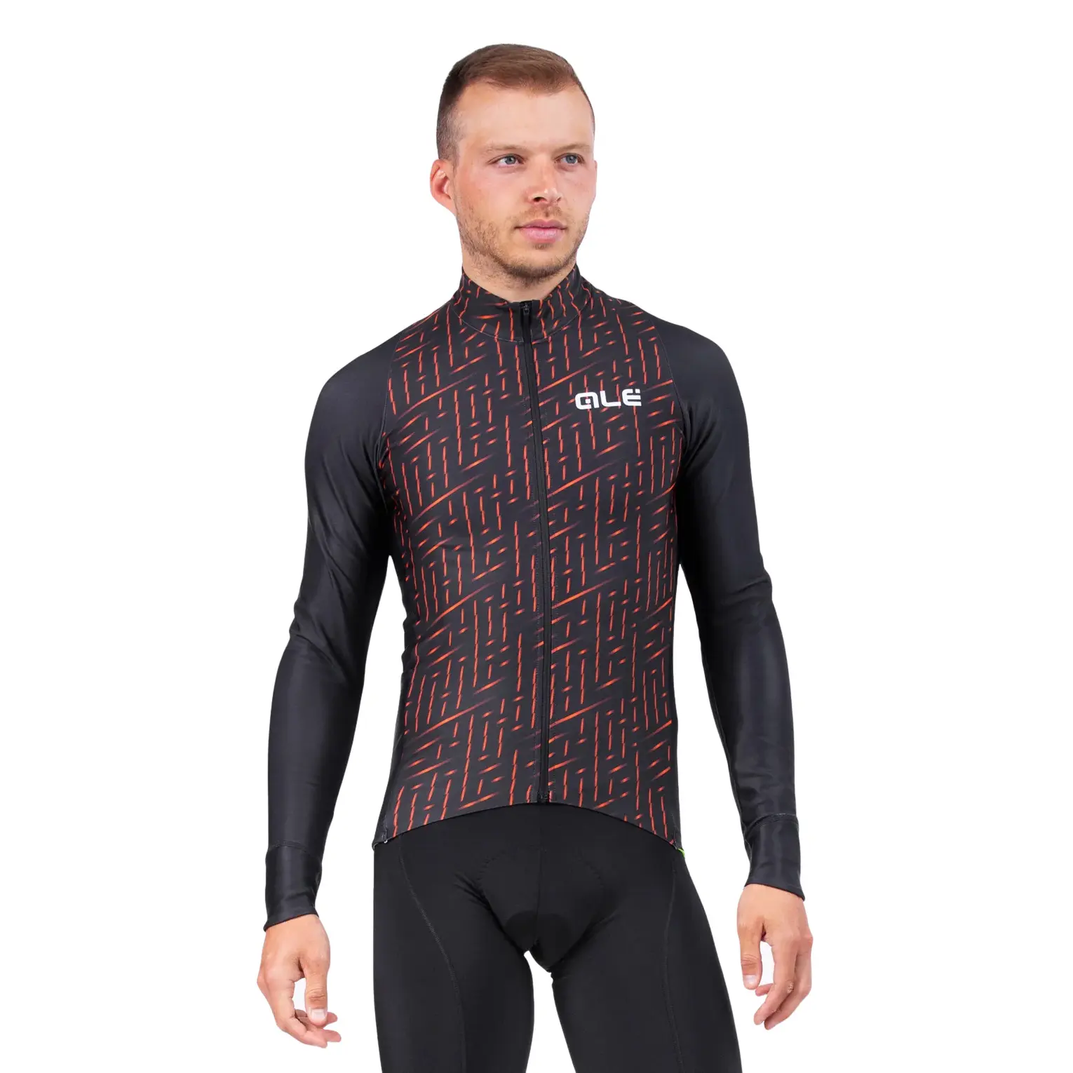 Langarmtrikot Alé Green Bolt