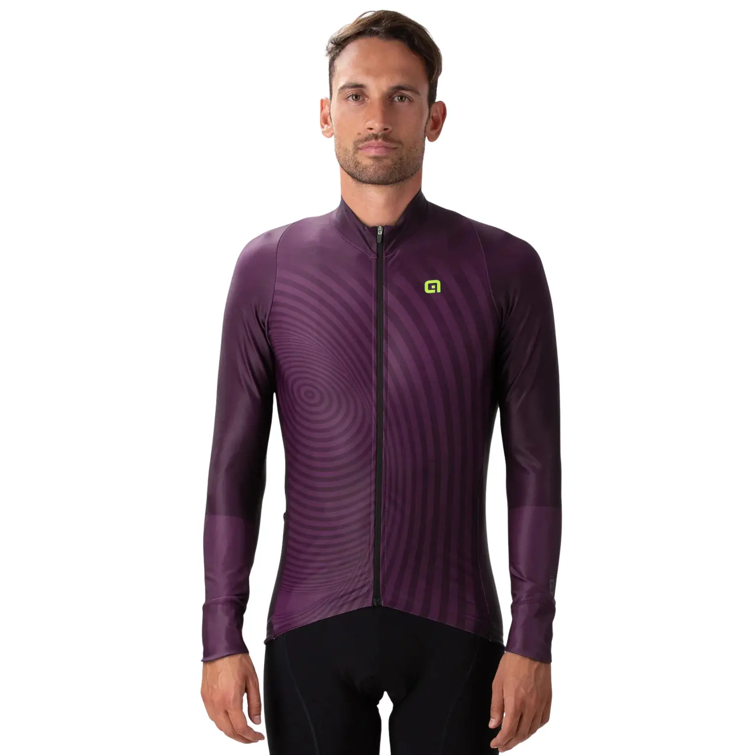 Langarmtrikot Alé PR-R Green Digital