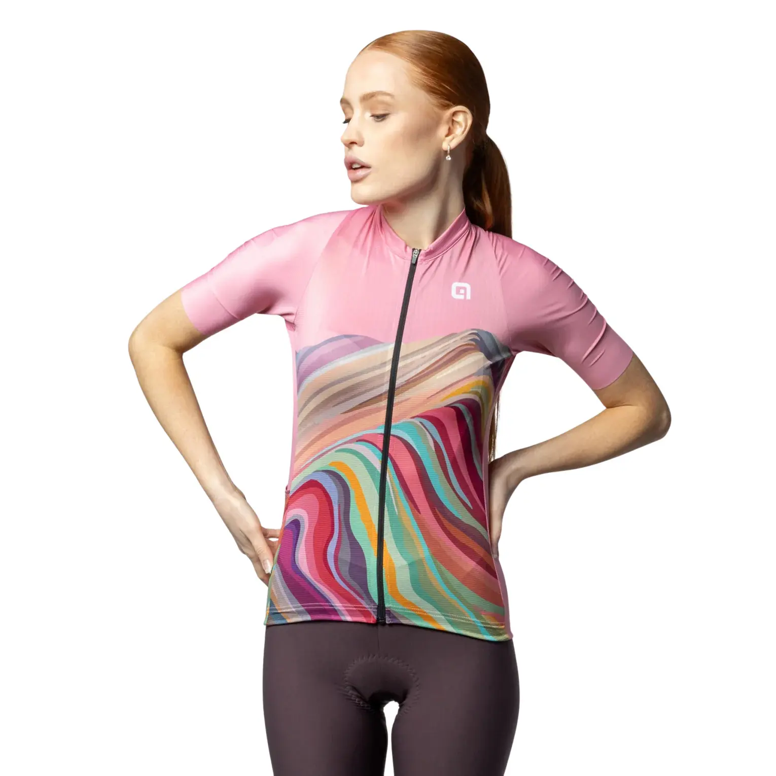 Trikot Damen Alé Pr-E Rainbow