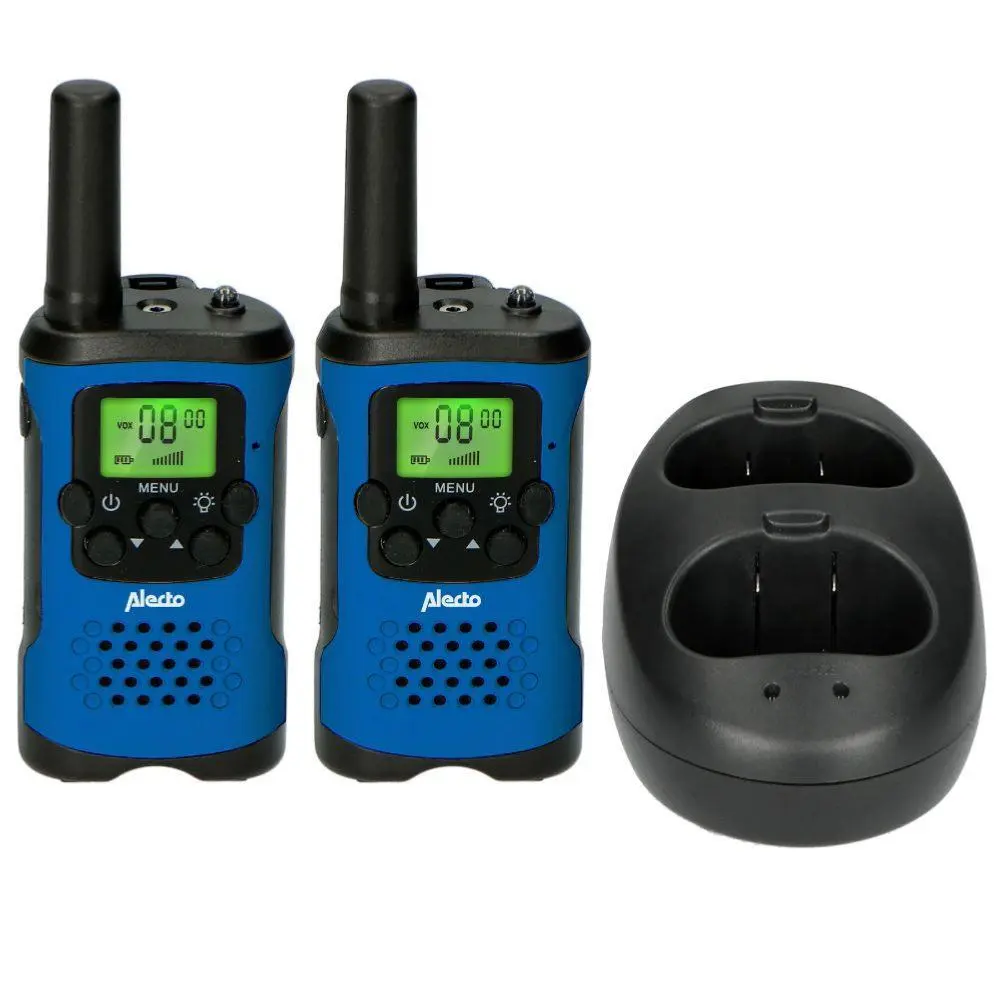 Paar oplaadbare 8-kanaals portofoons Alecto FR175 VOX