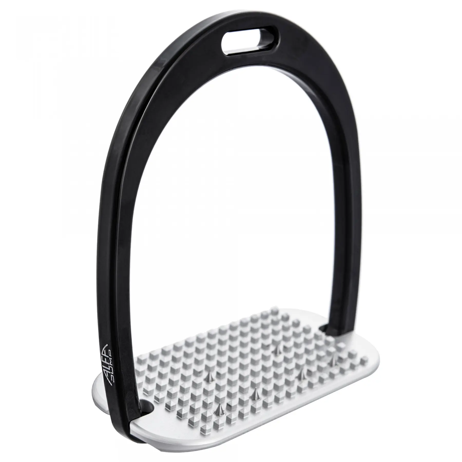 Meilleurs prix pour Étriers équitation aluminium classique plancher incliné avec pointes inox Alfa Jump