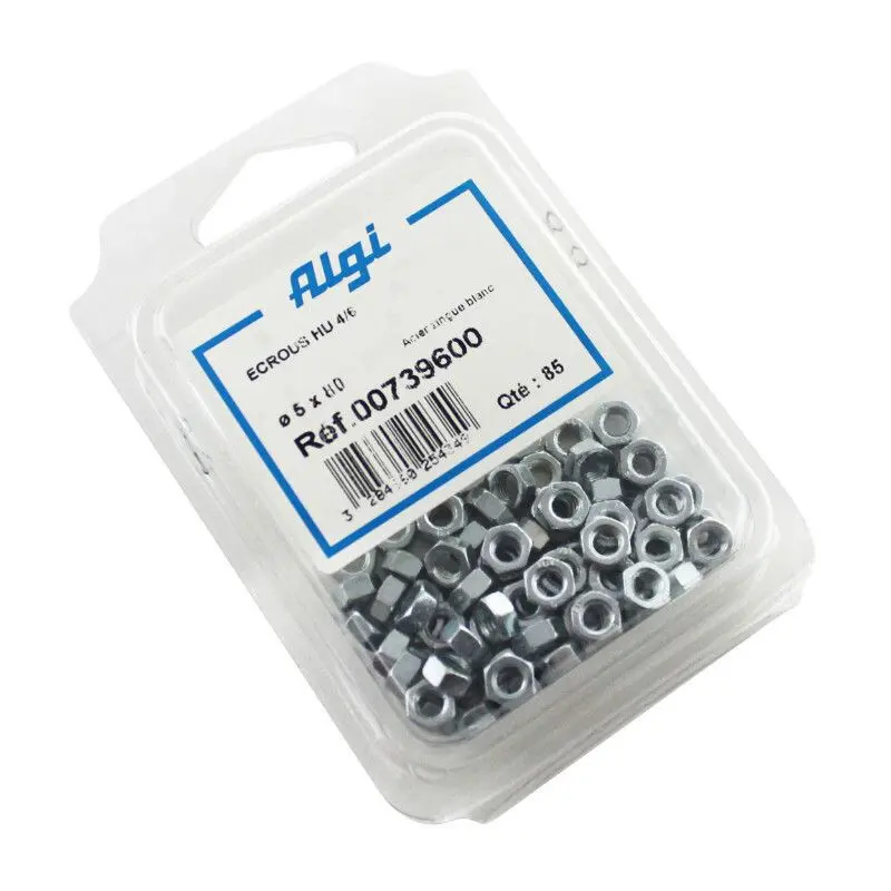 Image of Blisterpackung mit 85 Sechskantmuttern Algi