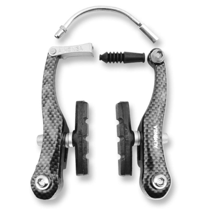 Velo Store - UK Brake set aluminum - carbon fiber look Alhonga V | Extra 10% off with Subscription, Postage £16.79 to UK Fedex.