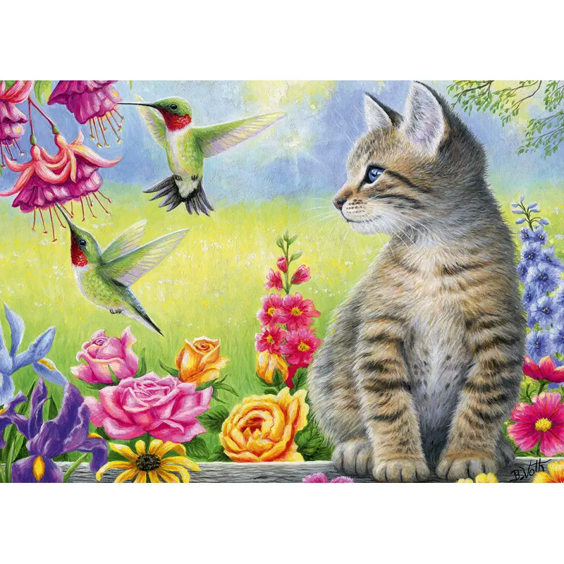 3667232500042 - Puzzle mit 500 Teilen Chat Dans Jardin
