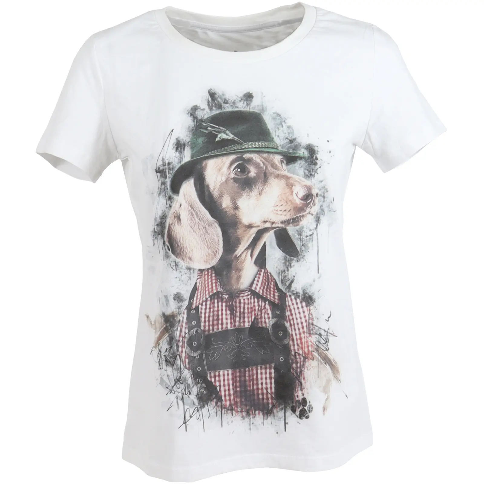 T-shirt da donna  Dachshund With Hat
