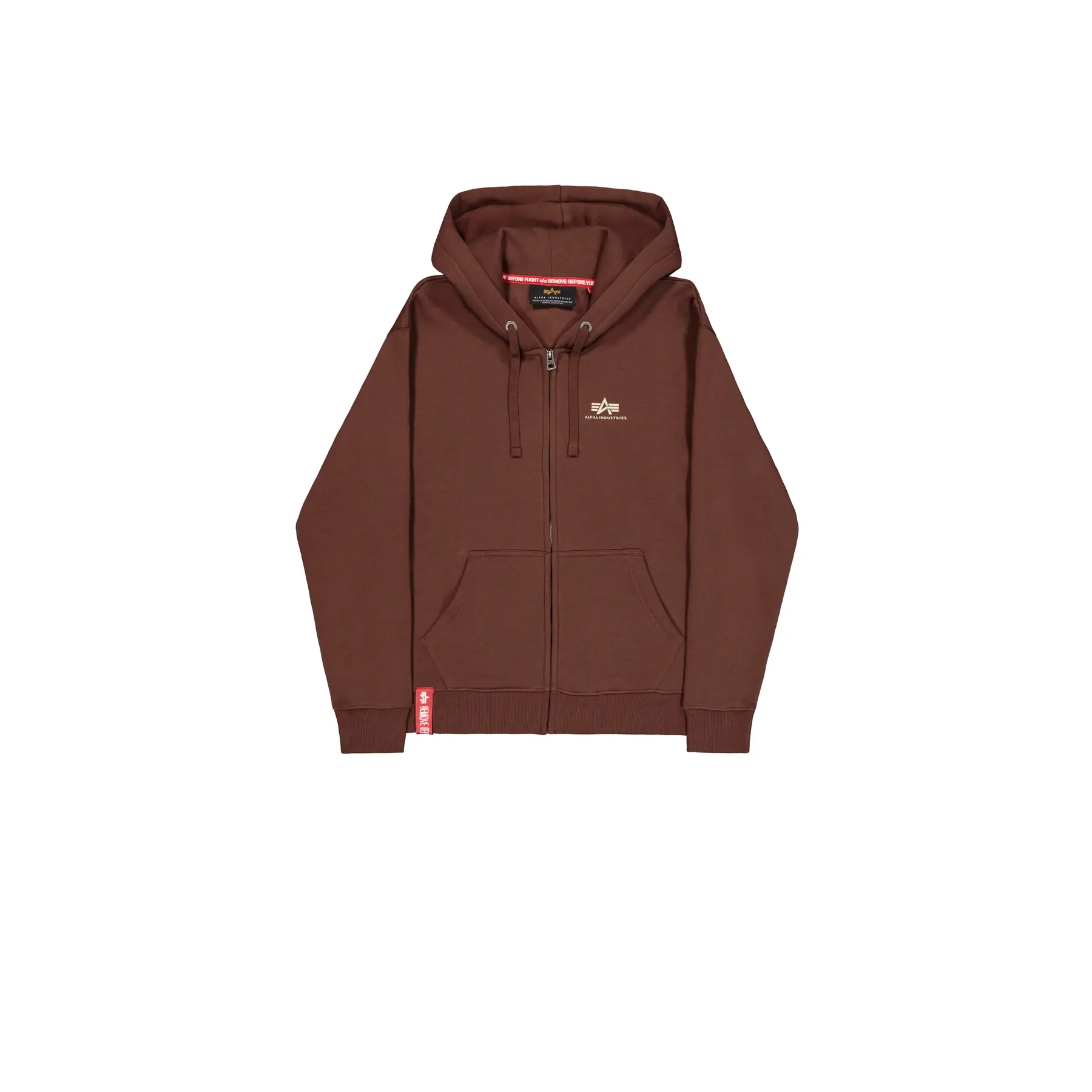 Felpa con cerniera a cappuccio Alpha Industries Basic Small Logo