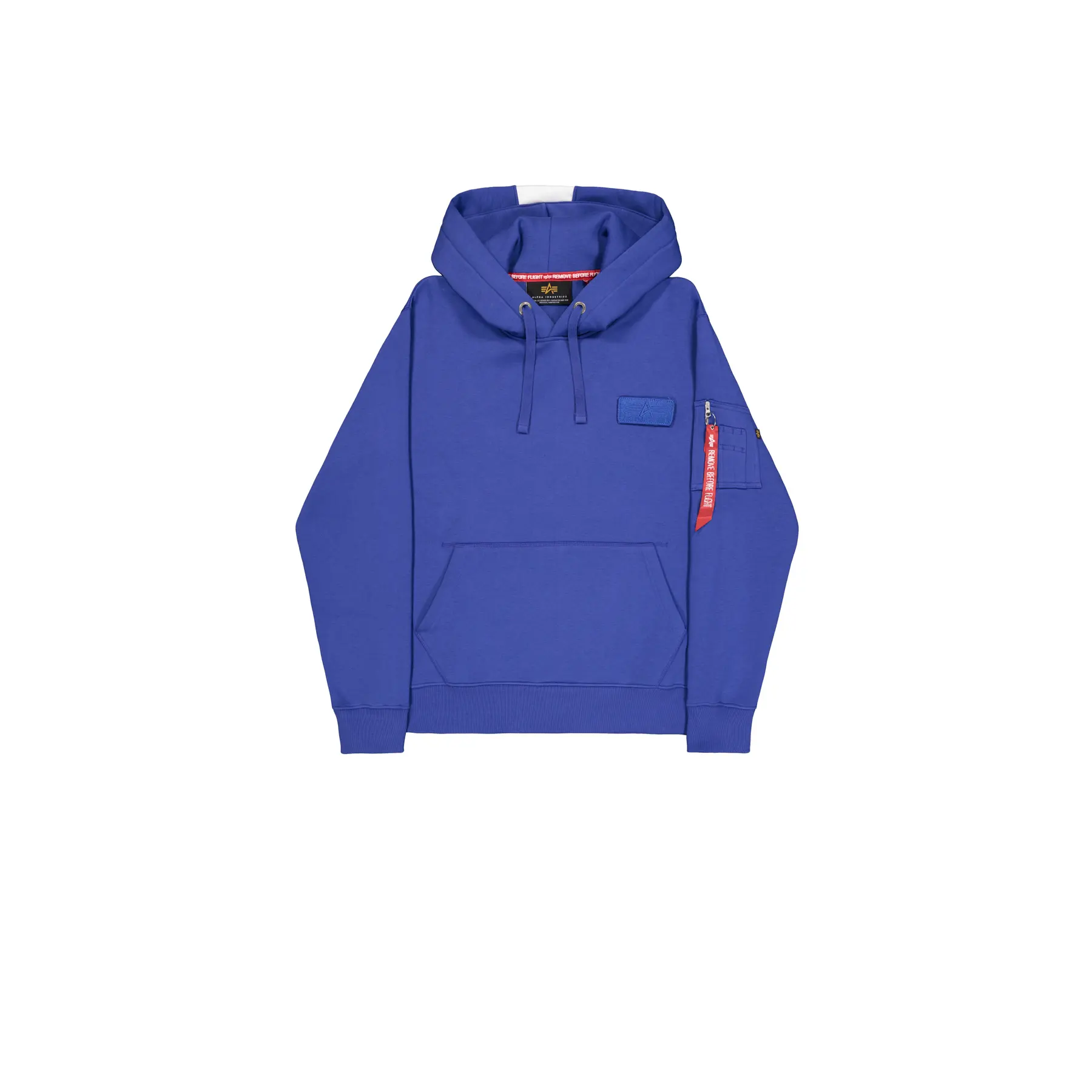 Felpa con cappuccio Alpha Industries Red Stripe