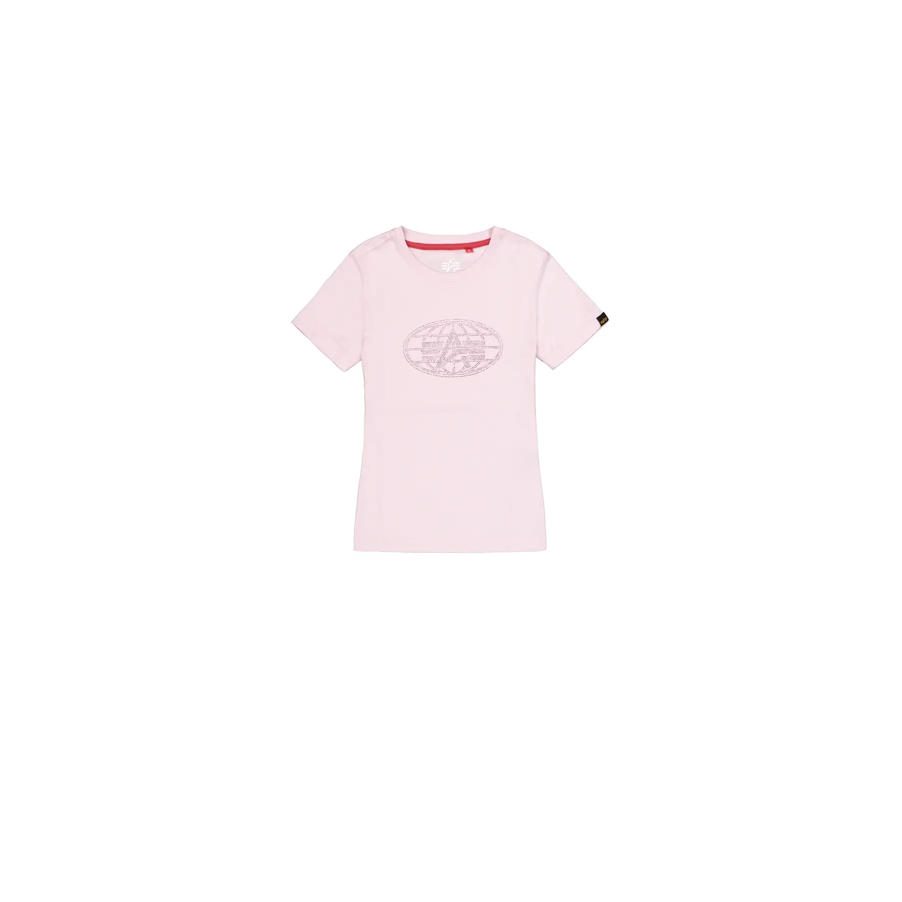 T-shirt da donna Alpha Industries Rhinestone World Logo