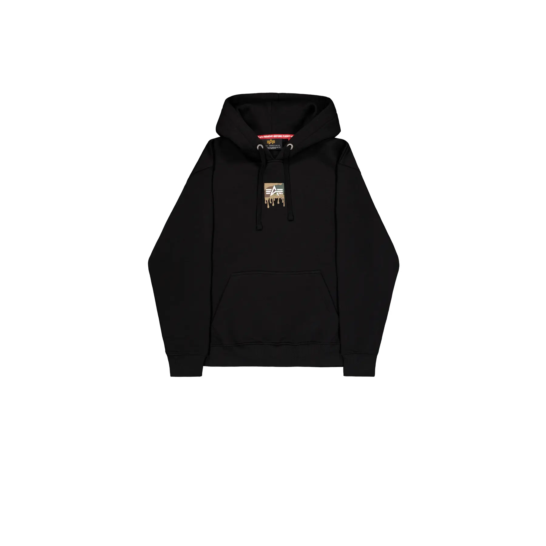Felpa con cappuccio Alpha Industries Dripping Camo Print