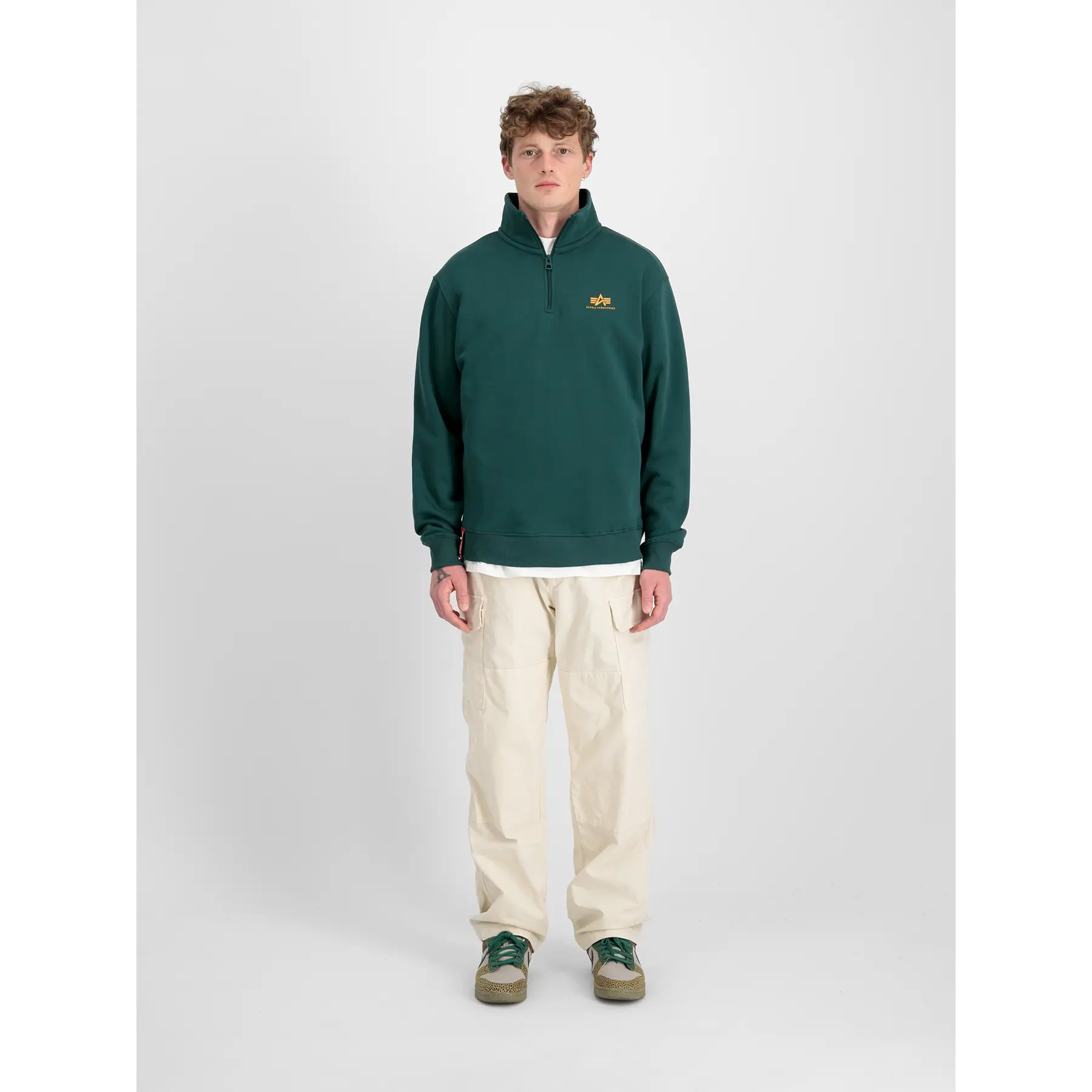 Felpa 1/2 zip Alpha Industries SL