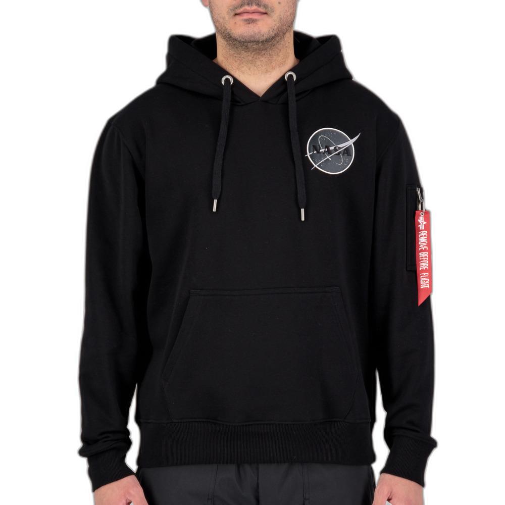 Felpa a girocollo Alpha Industries con cappuccio Dark Side