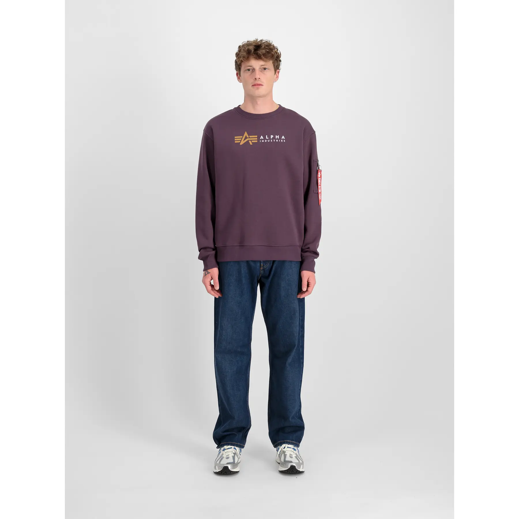 4059146788835 - Sweatshirt mit Label-Print und Reißverschlusstasche