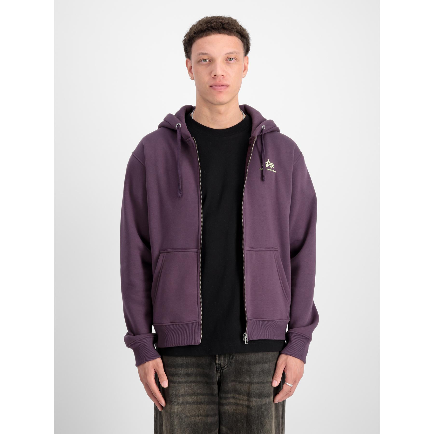 Felpa con cappuccio zip Alpha Industries Basic SL