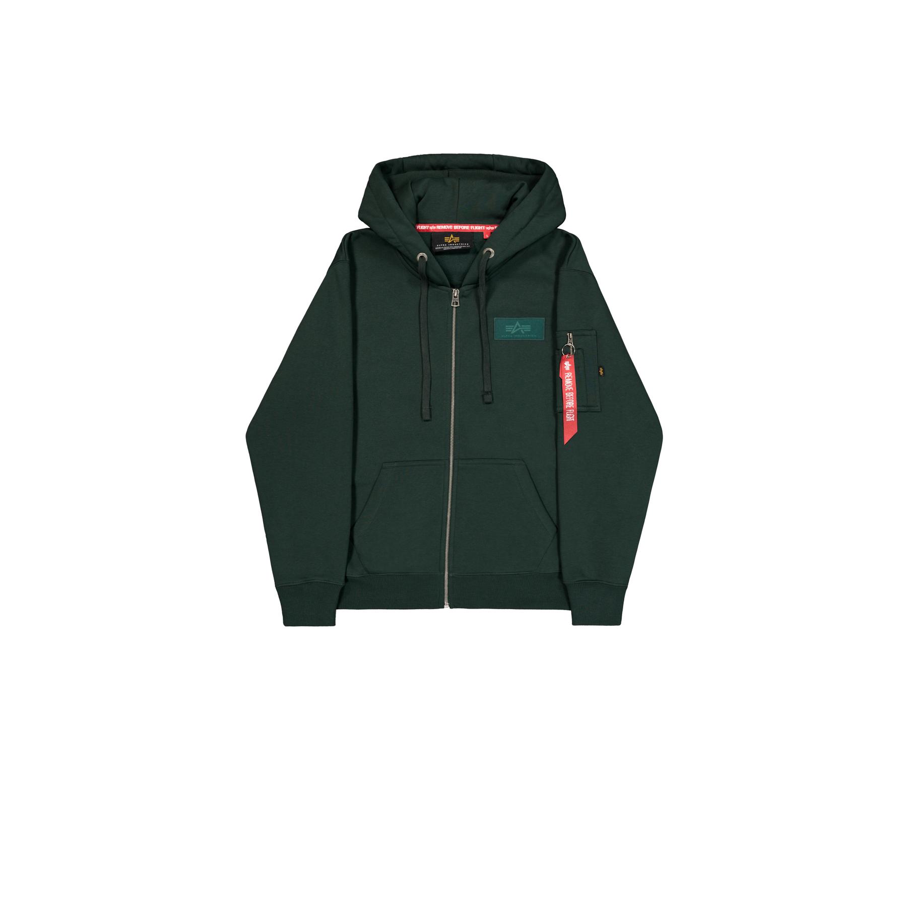 4059146911516 - Hoodie mit Reißverschluss und Print auf der Rückseite Alpha Industries