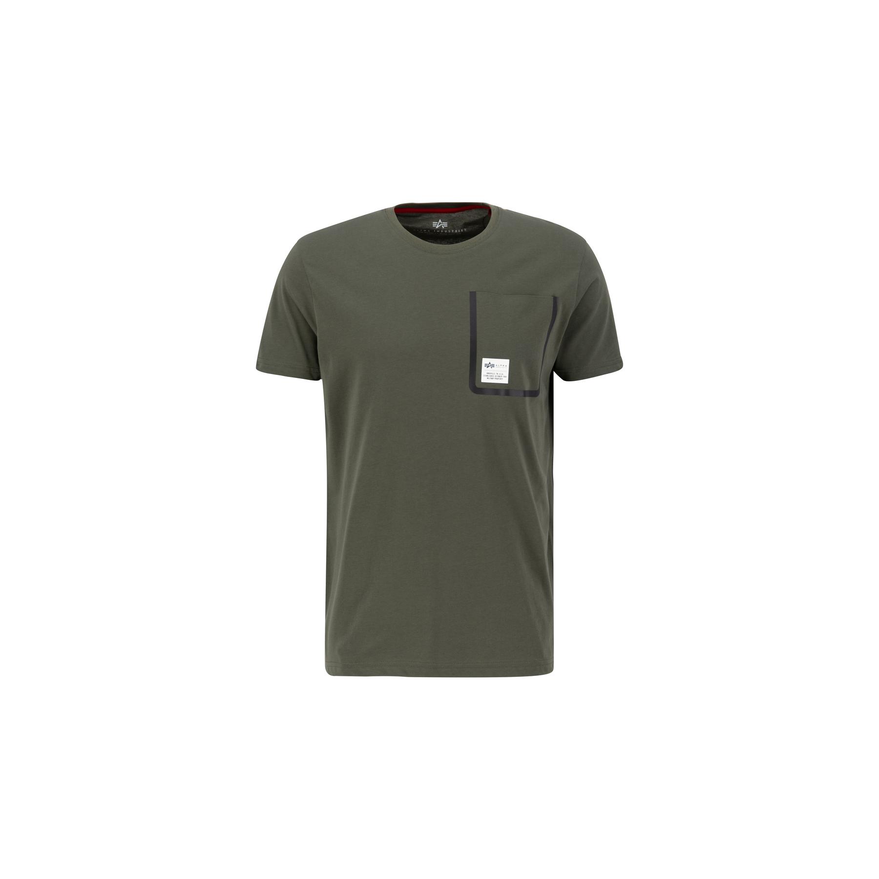 4059146643196 - T-Shirt mit Einstecktuch Alpha Industries Label