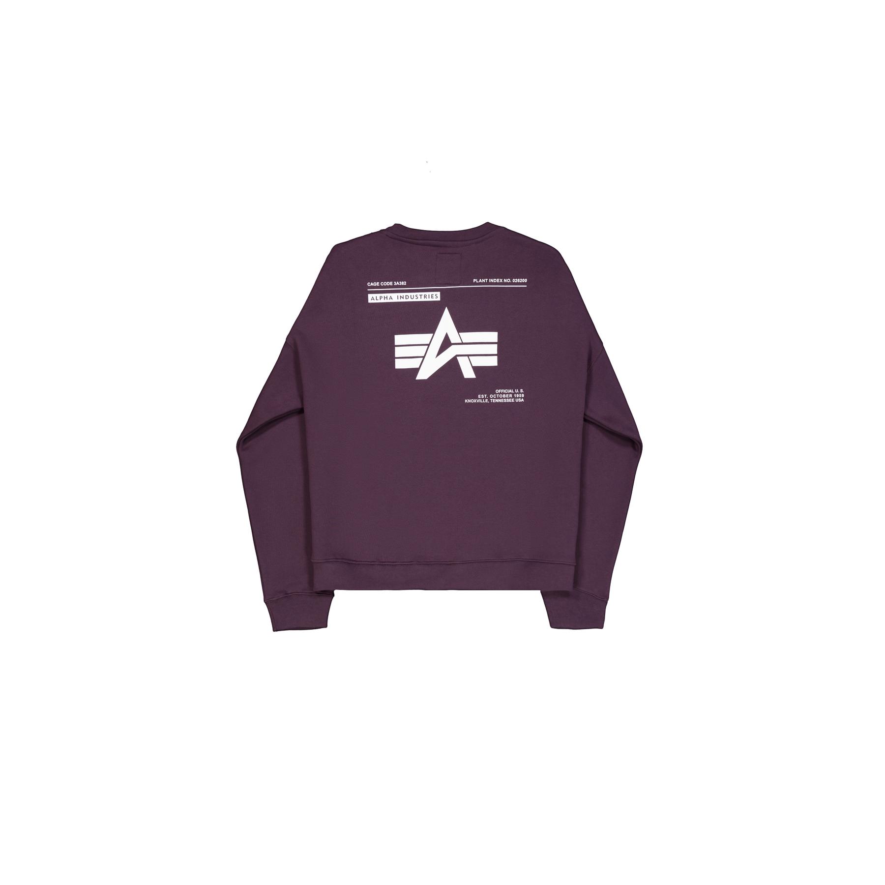 4059146796656 - Bedruckter Sweatshirt auf der Rückseite Alpha Industries Logo