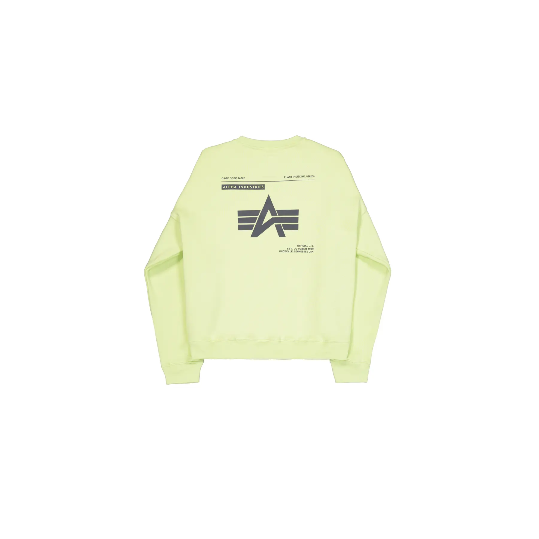4059146796700 - Bedruckter Sweatshirt auf der Rückseite Alpha Industries Logo