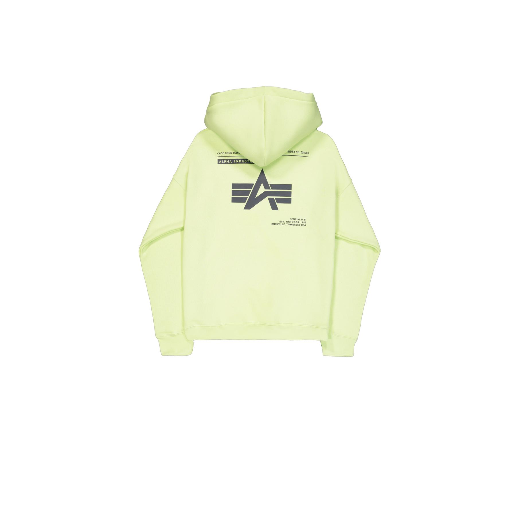 4059146797042 - Kapuzensweatshirt mit Print auf der Rückseite Alpha Industries Logo