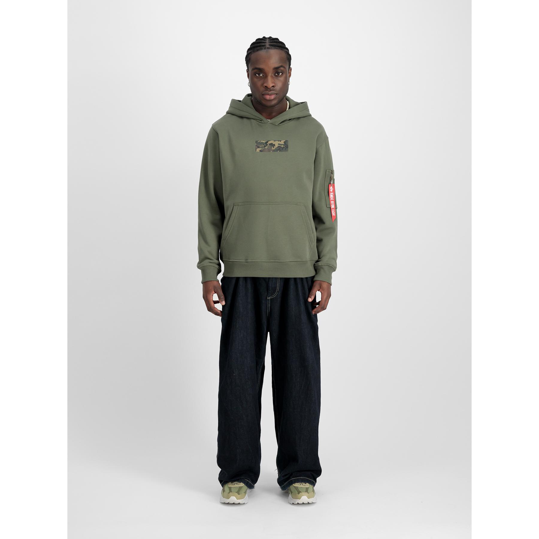 Felpa con cappuccio Alpha Industries Camo Panel