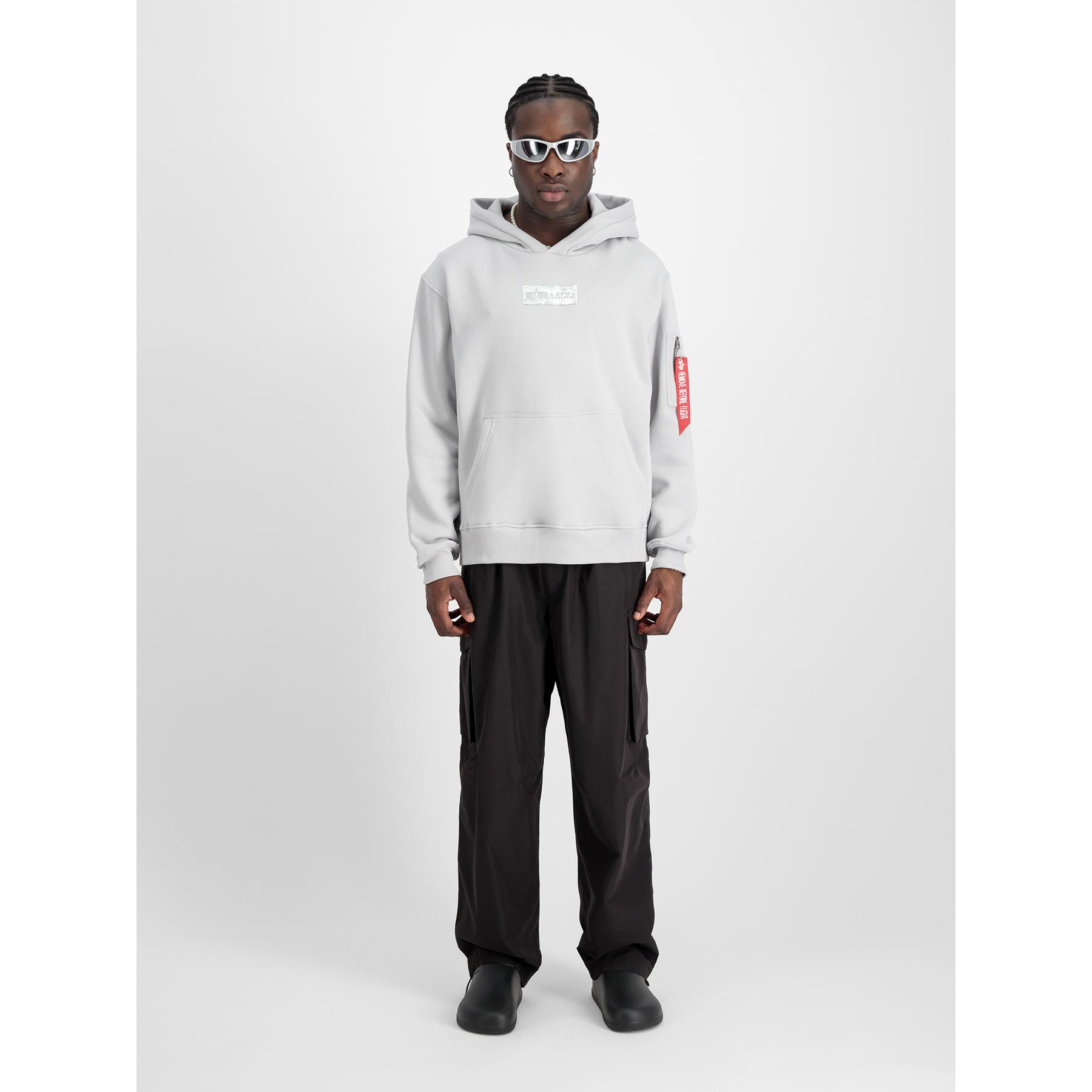 4059146777068 - Kapuzensweatshirt Alpha Industries Metal Plate