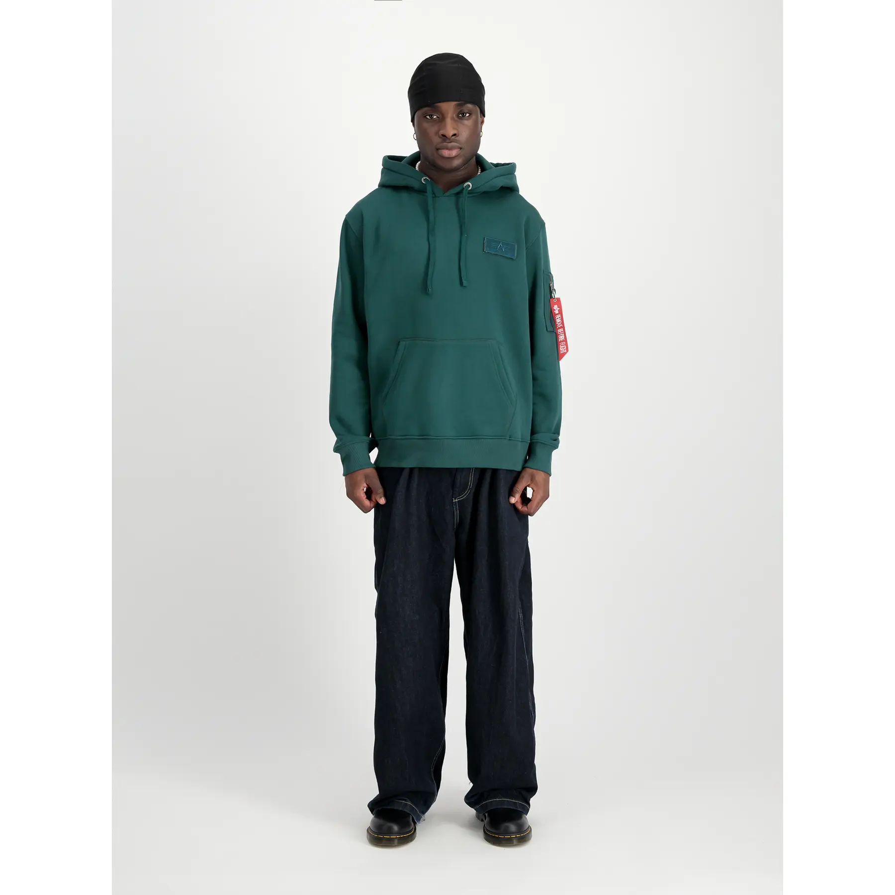 4059146795345 - Kapuzensweatshirt Alpha Industries Red Stripe