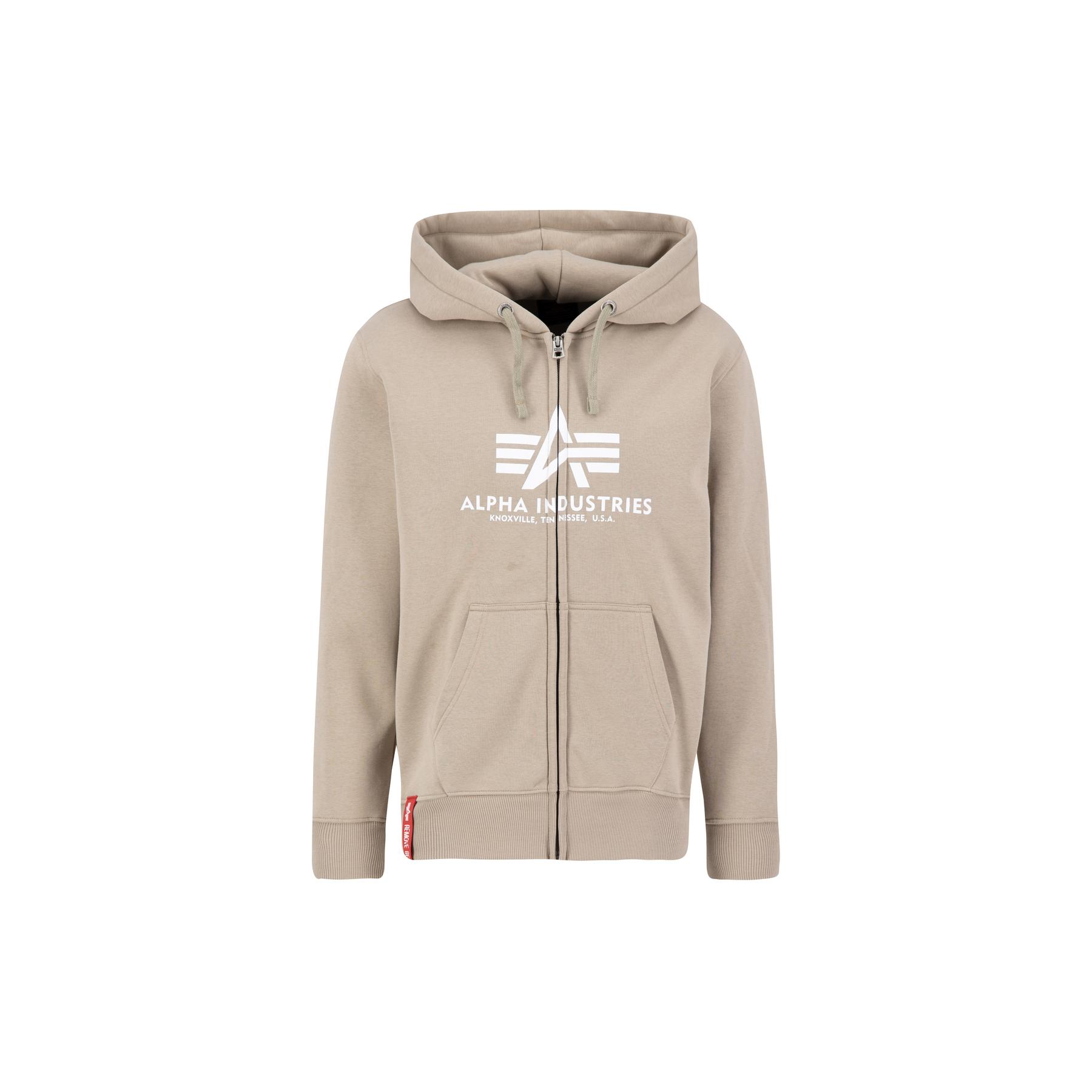 Felpa con cappuccio e zip Alpha Industries Basic