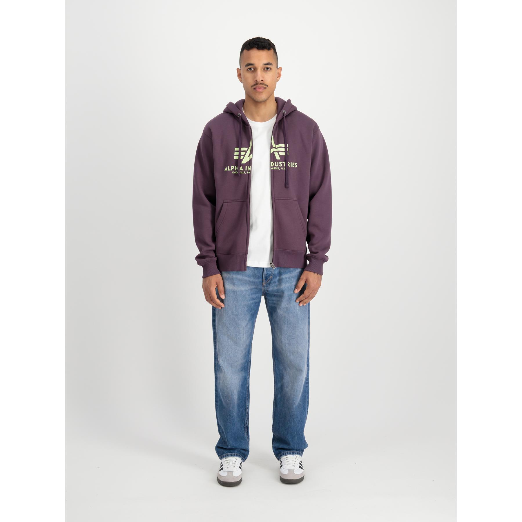 4059146793655 - Kapuzensweatshirt mit Reißverschluss Alpha Industries Basic