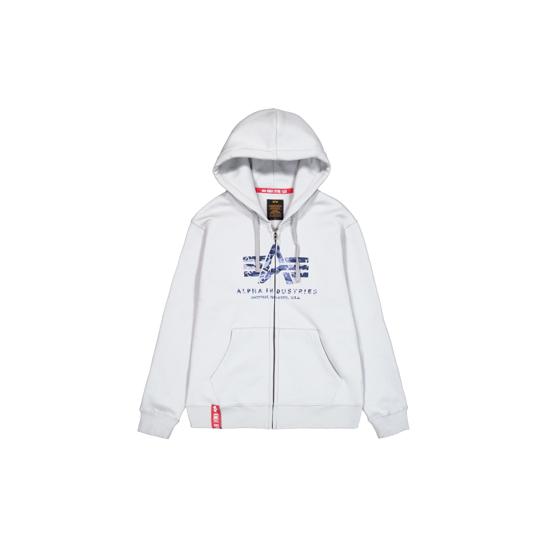4059146853649 - Übersize Kapuzenpullover mit Reißverschluss und Logo Alpha Industries Basic