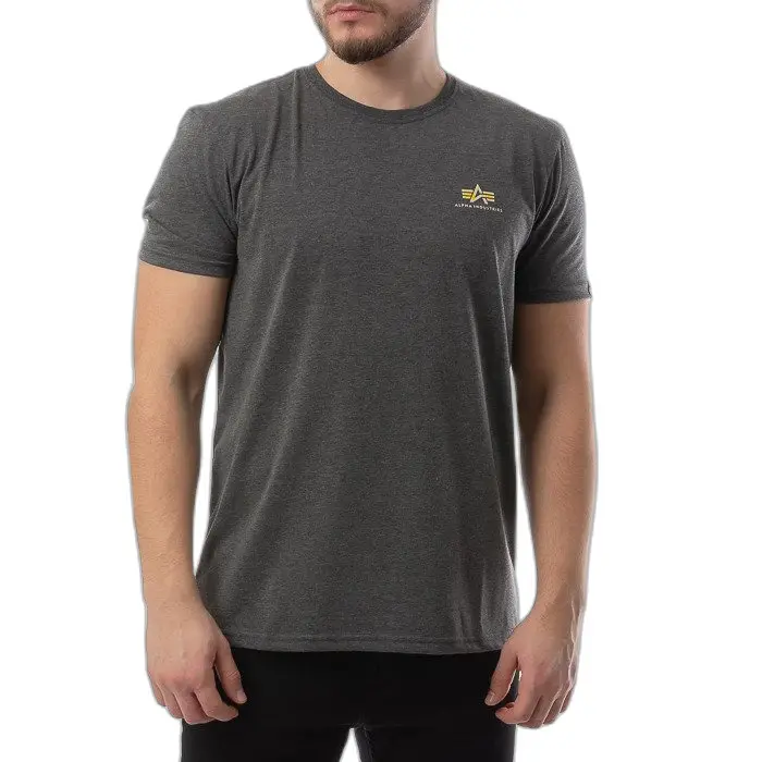 4059146267545 - Industries Basic T Small Logo T-Shirt - Grau - S - unisex