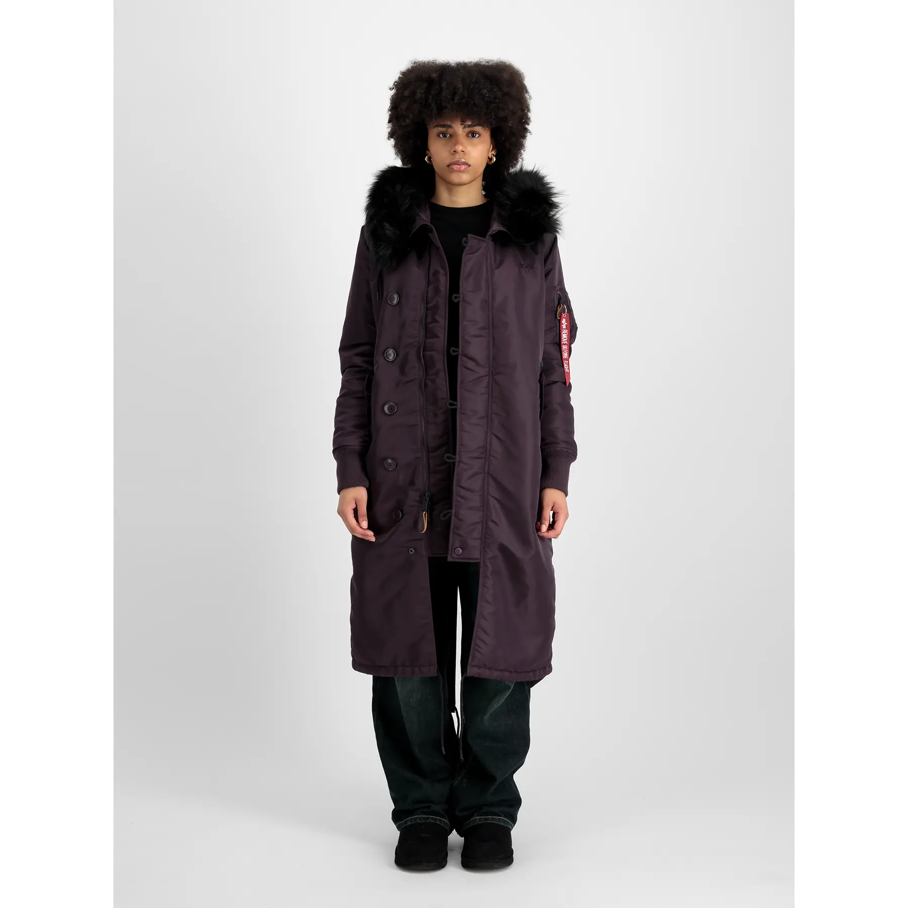 4059146761425 - Lange Damenjacke Alpha Industries Fishtail