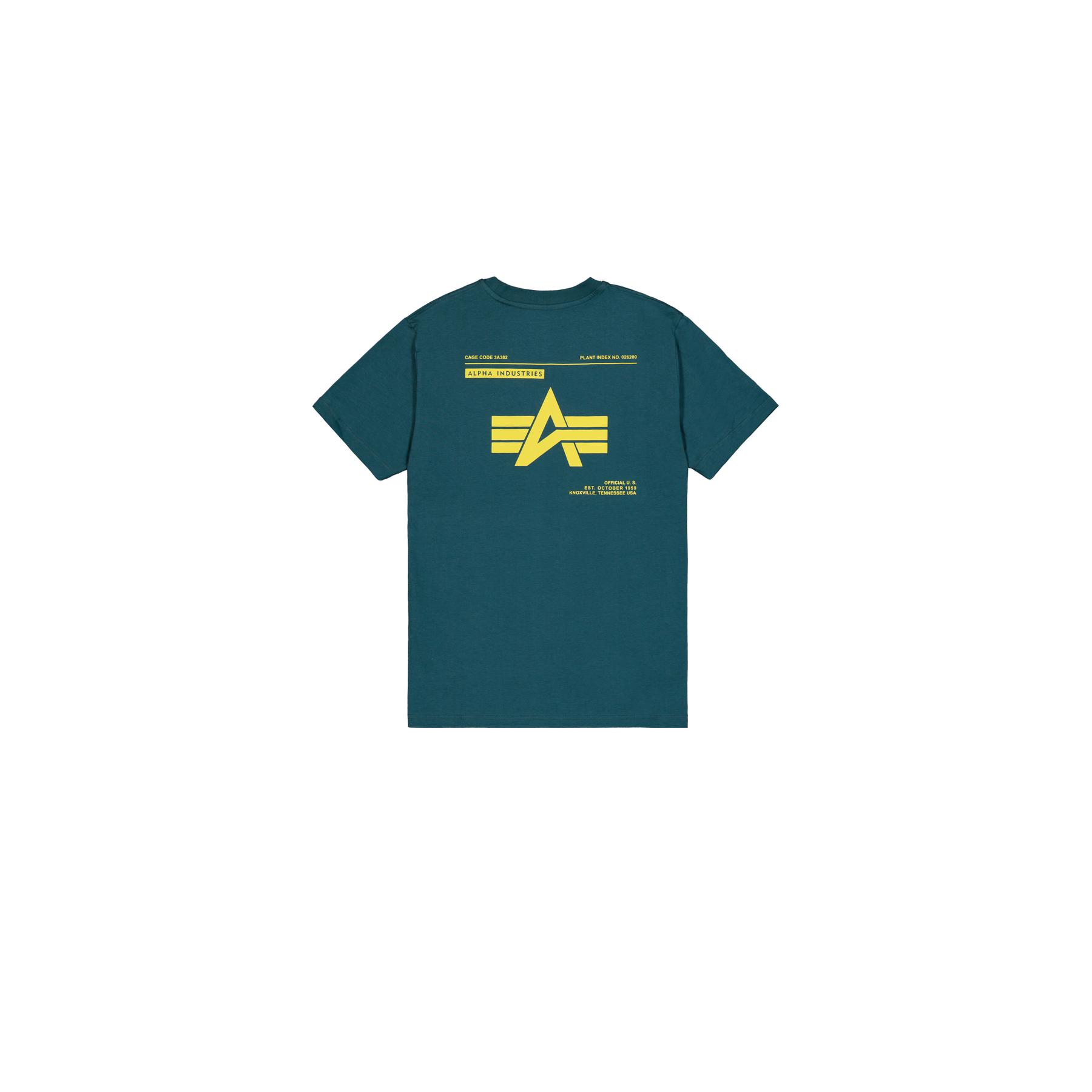 4059146959358 - T-Shirt mit Druck auf dem Rücken Alpha Industries Label