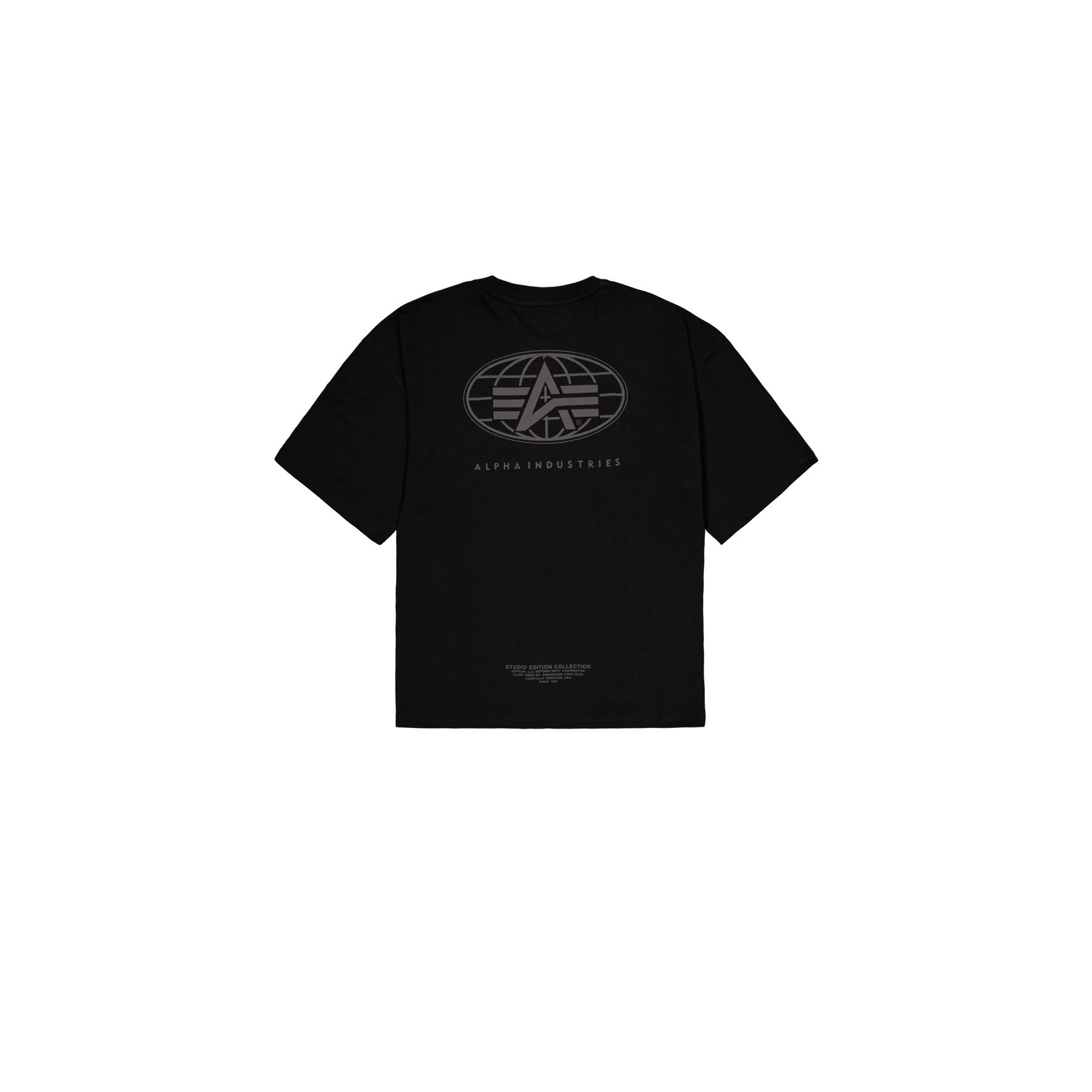 4059146902590 - T-Shirt mit Druck auf dem Rücken Alpha Industries World Logo