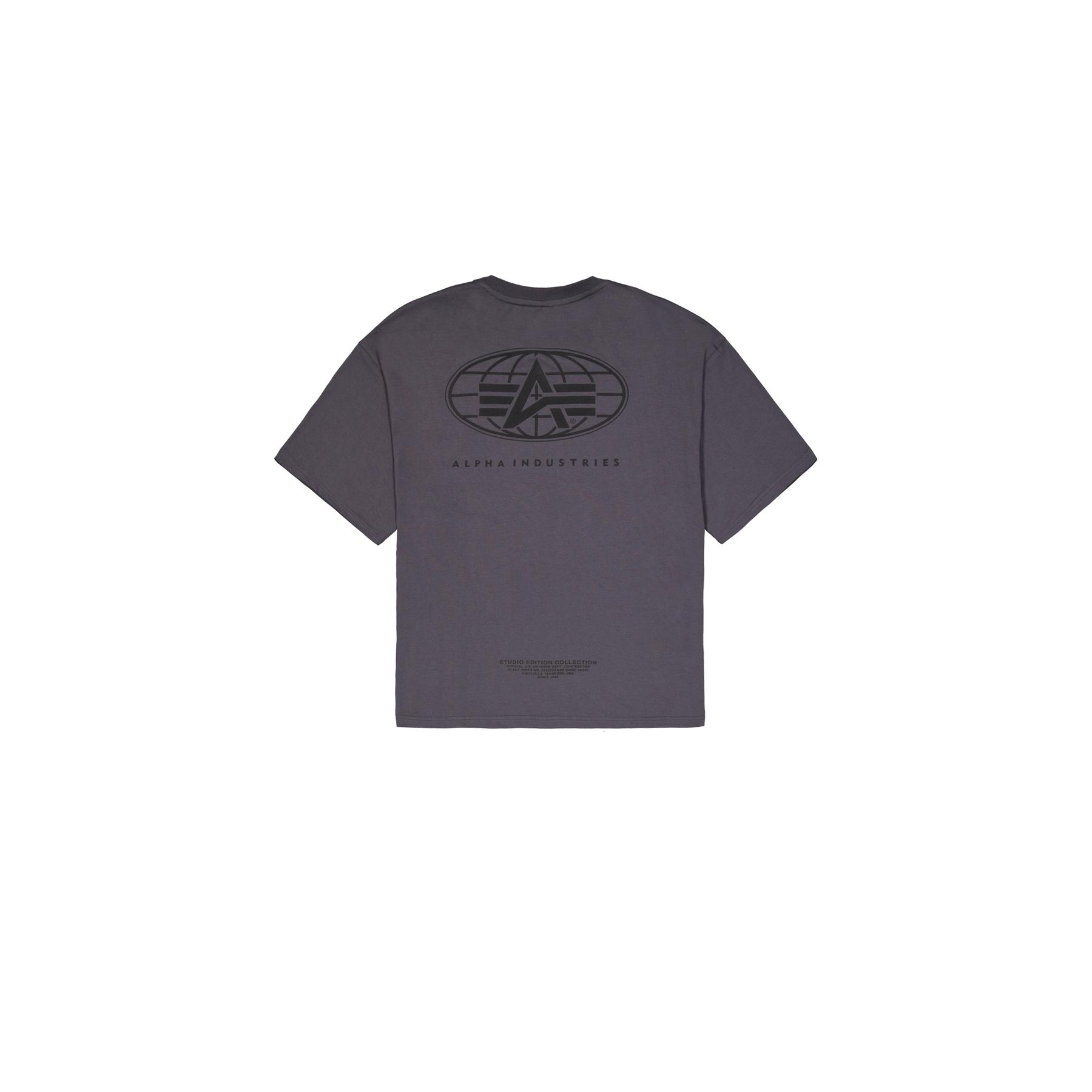4059146902750 - T-Shirt mit Druck auf dem Rücken Alpha Industries World Logo