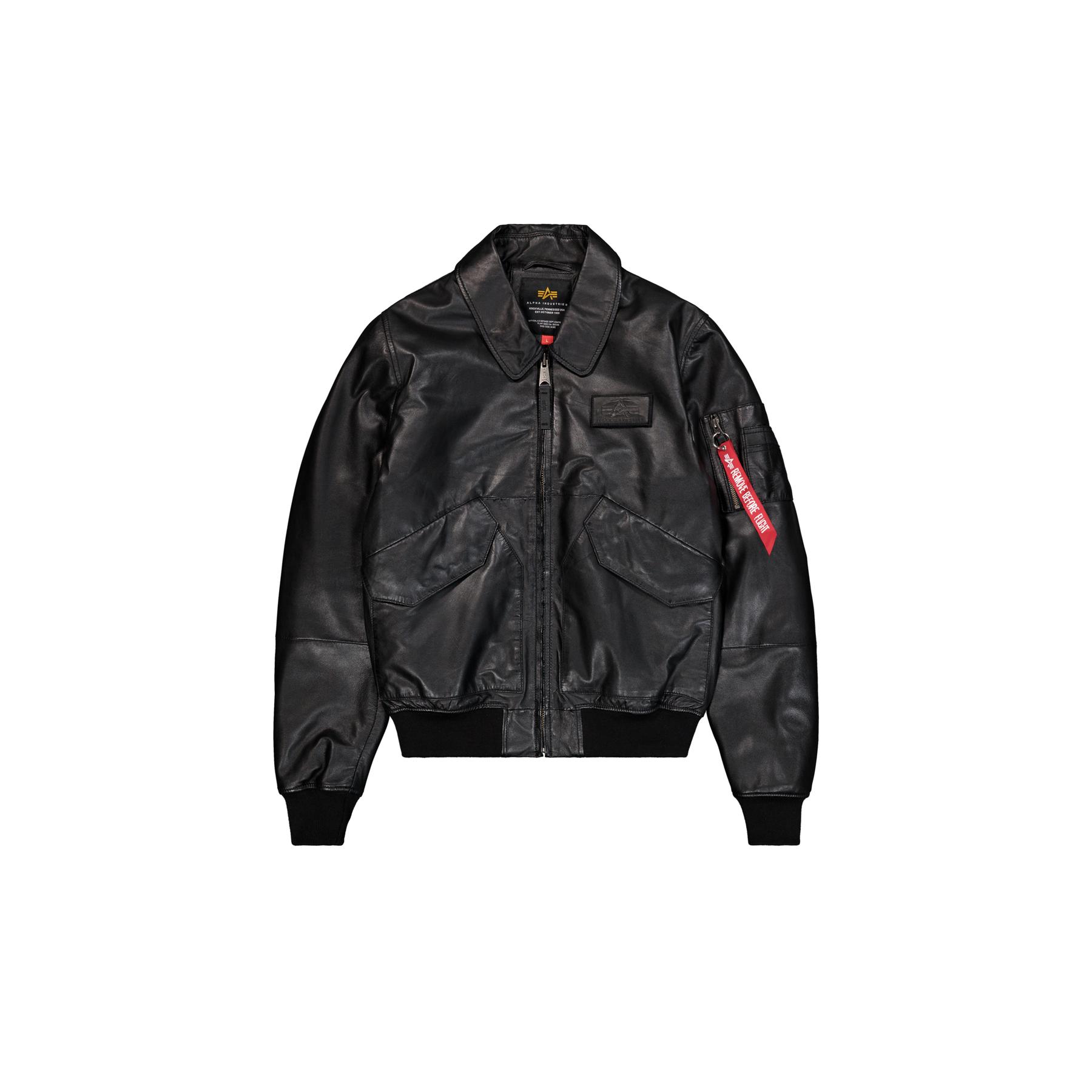 Leder-Fliegerjacke Alpha Industries Cwu 45/P-image