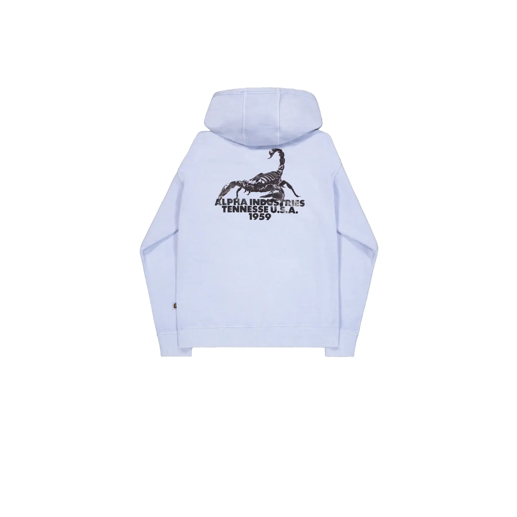 Printed hooded sweatshirt on the back Alpha Industries US Scorpion