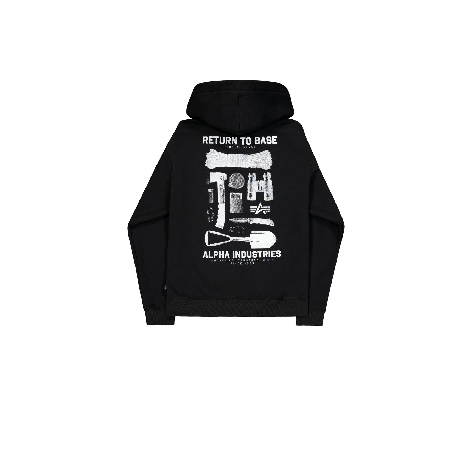 Felpa con cappuccio Alpha Industries Return To Base