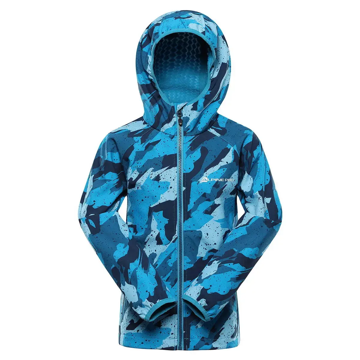 Alpine Pro Unisex Kids Bleu Children's Waterproof Hiking Jacket Hooro 2