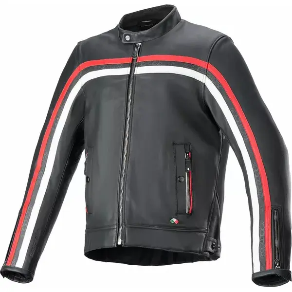 Motorrad-Lederjacke Alpinestars Dyno