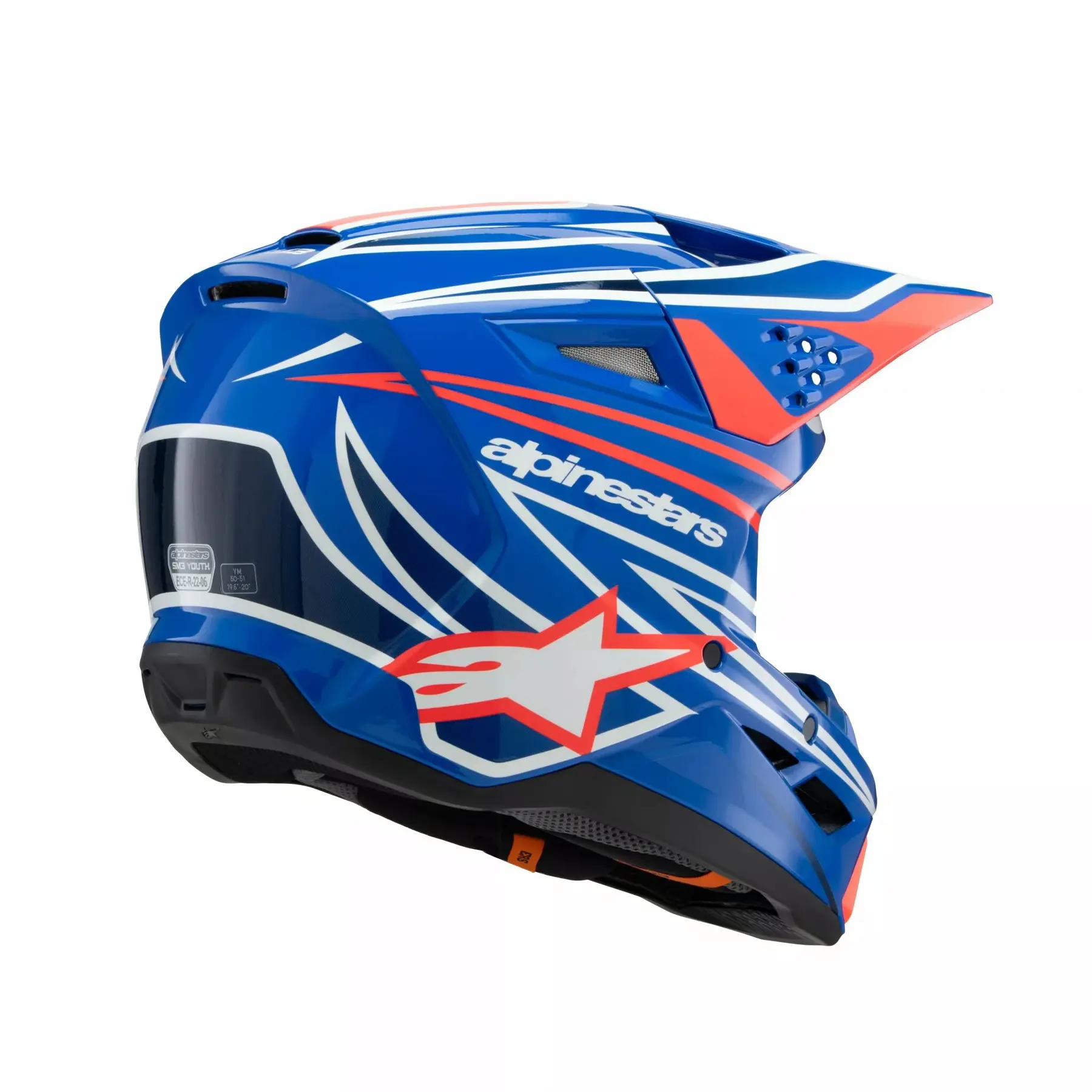 Kinder Motocross Helm Alpinestars Supertech M3 Wurx