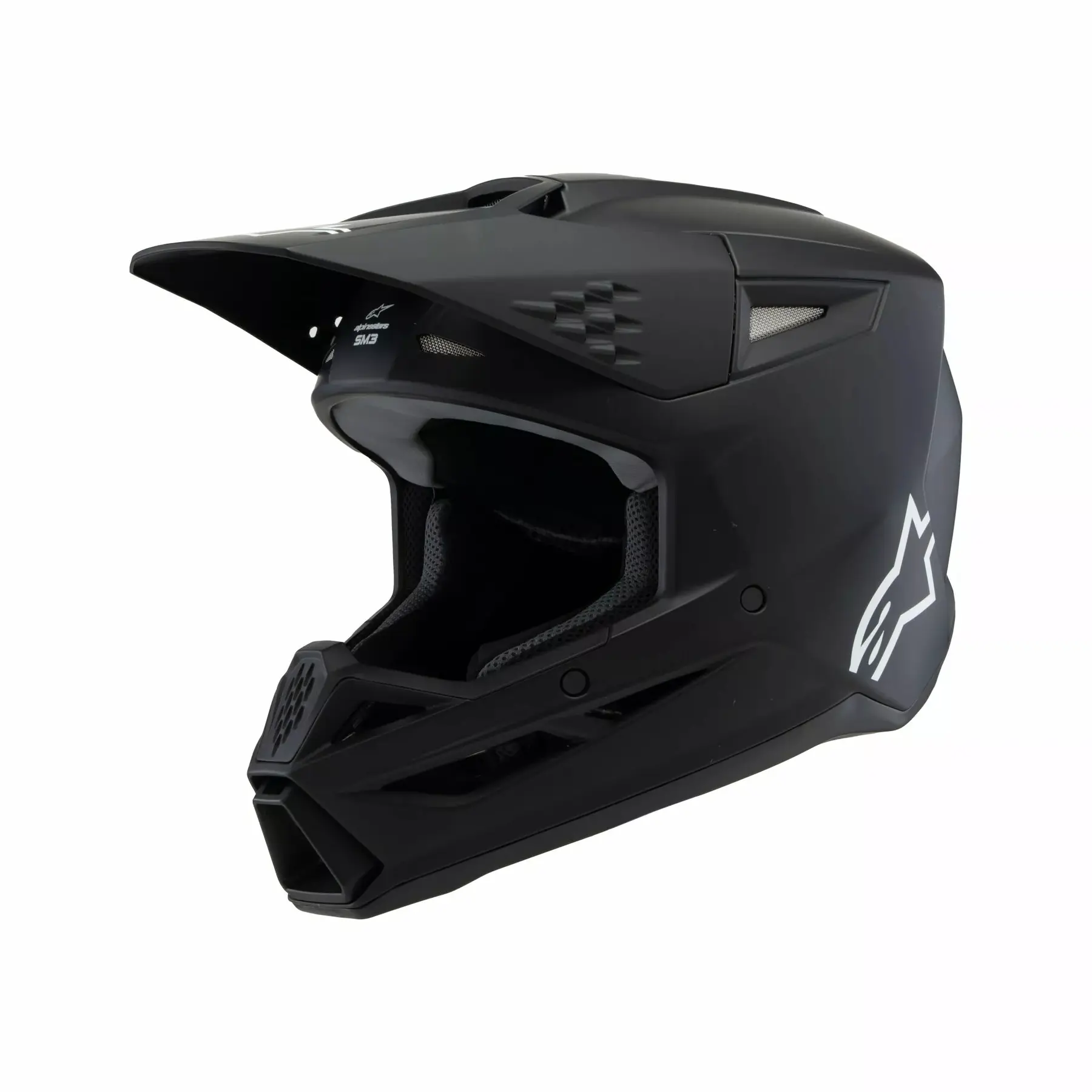 Kinder Motocross Helm Alpinestars Supertech M3 Solid