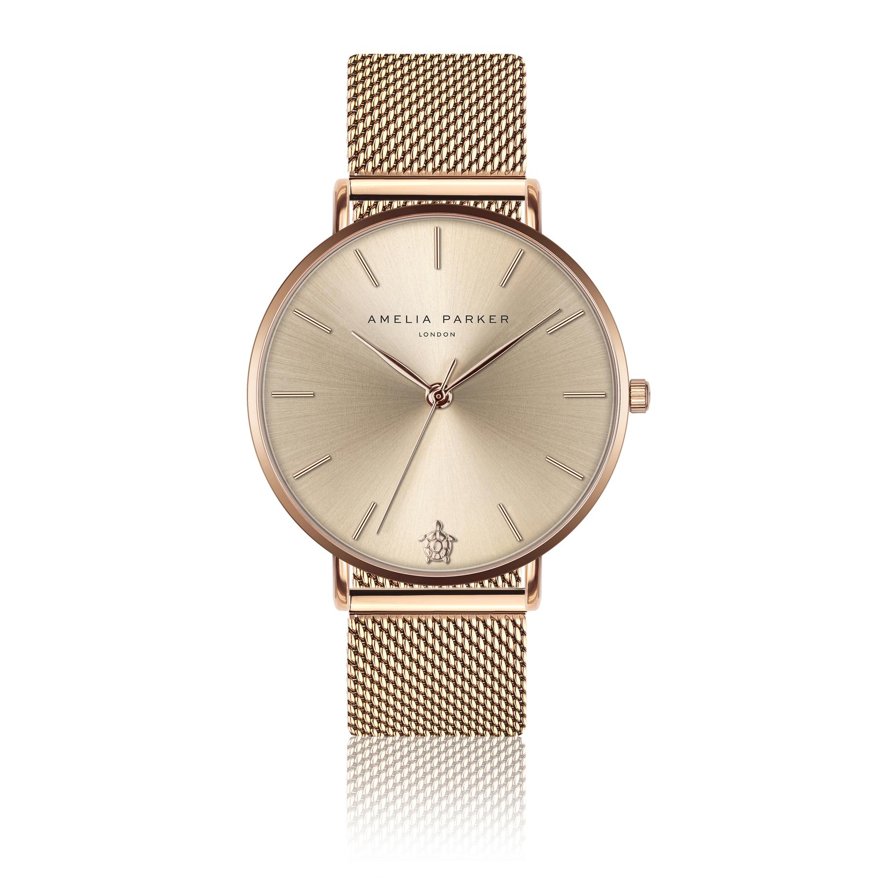 7753311038349 - Damenuhr Gold Sky Mesh